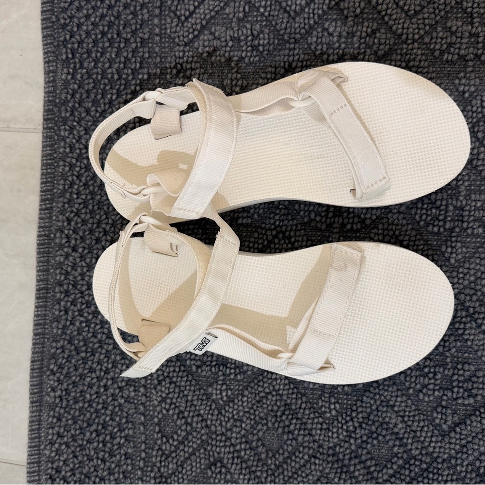 Teva Women's platform White adjustable Sandals